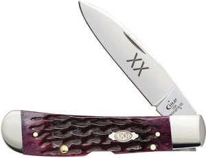 Case XX Tribal Lock Heritage Caberbet Bone TB612010L SS Folding Knife 47522