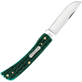 Case Cutlery Sod Buster Jr Jade Jigged Bone Folding Stainless Pocket Knife 48941