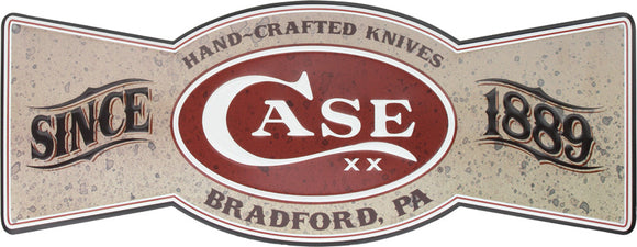 Case Cutlery XX Logo Knife Accessory Bowtie Tin Sign Measures 20