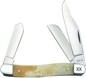 Case Cutlery Stockman Giraffe Bone Folding Pocket Knife 50492