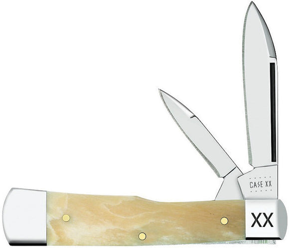 Case Cutlery Gunstock Giraffe Bone Folding Pocket Knife 50495