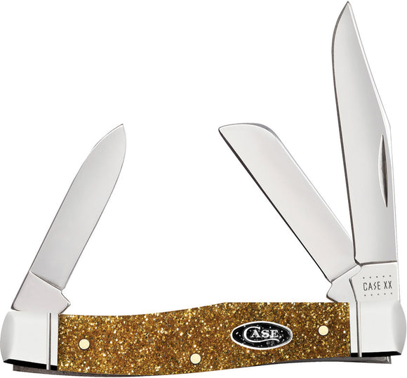 Case Cutlery Stockman Gold Stardust Folding Pocket Knife 50983