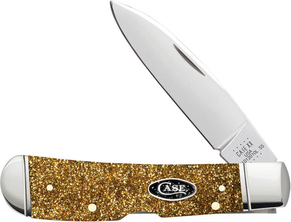Case Cutlery Tribal Lock Gold Stardust Folding Pocket Knife 50984