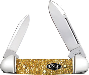 Case Cutlery Baby Butterbean Gold Stardust Folding Pocket Knife 50985