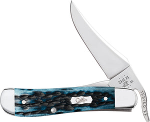 Case Cutlery Russlock Mediterranean Blue Bone Folding Stainless Pocket Knife 51859