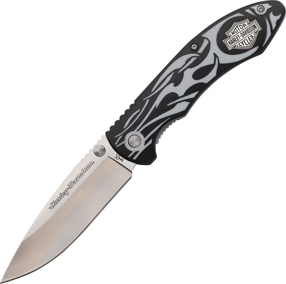 Case Cutlery XX Harley Davidson Tec X LinerLock Black Folding Pocket Knife 52116