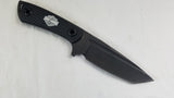 Case Cutlery 8.5" Harley Davidson Black Groove ABS Fixed Tanto Blade Knife - 52164