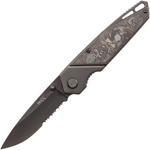 Case Cutlery Harley TecX Gray Titanium Stainless Folding Pocket Knife 52190