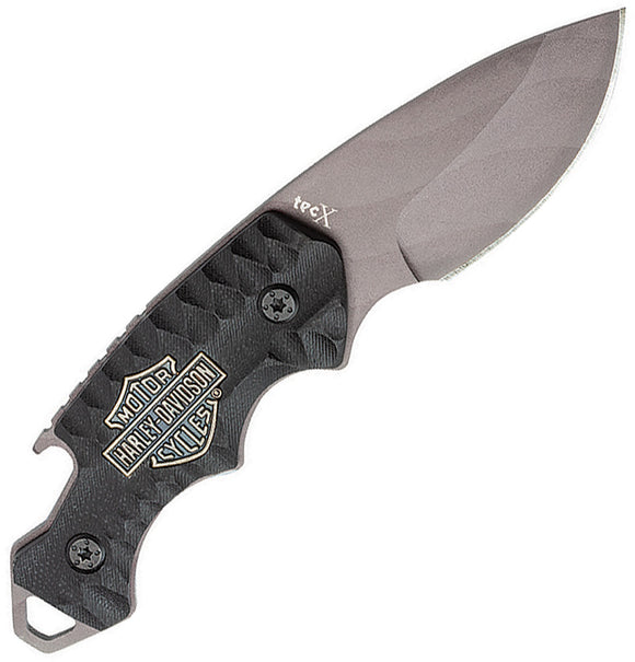 Case Cutlery Harley TecX Black G10 Fixed Blade Knife 52207
