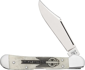 Case Cutlery Mini Copperlock Pocket Knife Slip-Joint White Bone Stainless 52229