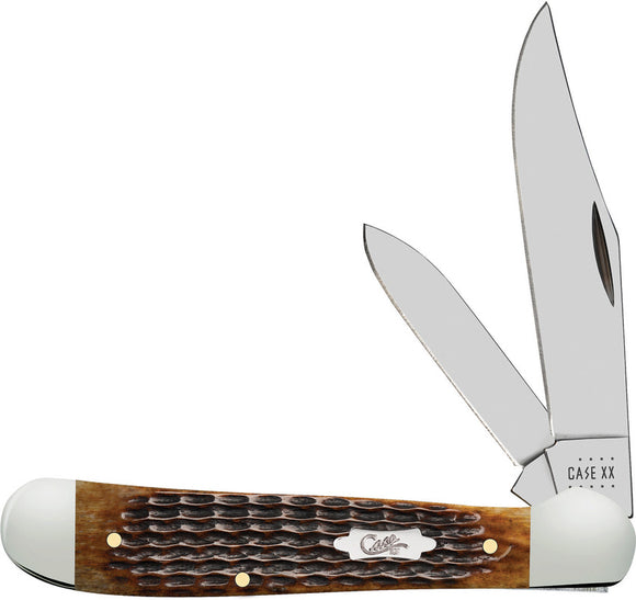 Case XX Cutlery Copperhead Antique Bone Rogers Folding Pocket Knife 52833