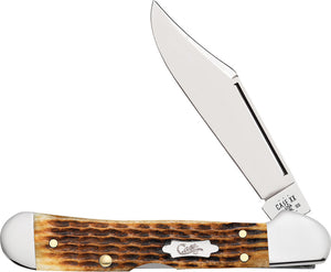 Case Cutlery Mini Copperlock Antique Bone Folding Stainless Pocket Knife 52849