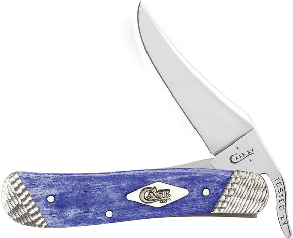 Case XX Ultra Violet Smooth Bone Russlock Stainless Folding Pocket Knife 53248