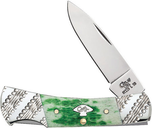 Case Cutlery Emerald Green Jigged Bone Folding Pocket Knife 53252