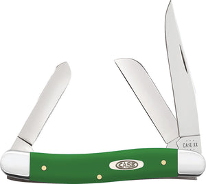 Case Cutlery Med Stockman Green Synthetic Folding Stainless Pocket Knife 53392