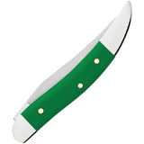 Case Cutlery Small Toothpick Green Smooth Synthetic Folding Stainless Pocket Knife 53394