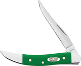 Case Cutlery Small Toothpick Green Smooth Synthetic Folding Stainless Pocket Knife 53394