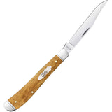 Case Cutlery Slimline Trapper Antique Bone Folding Stainless Pocket Knife 58203