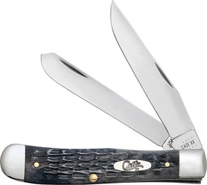 Case Cutlery Trapper Crandall Gray Bone Folding Carbon Steel Pocket Knife 58410