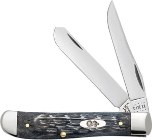 Case Cutlery Mini Trapper Folding Pocket Knife Slip-Jt Gray Bone Stainless 58414