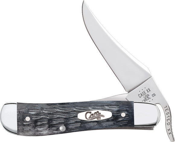 Case Cutlery Russlock Crandall Gray Bone Folding Stainless Clip Point Pocket Knife 58420