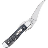 Case Cutlery Russlock Crandall Gray Bone Folding Stainless Clip Point Pocket Knife 58420