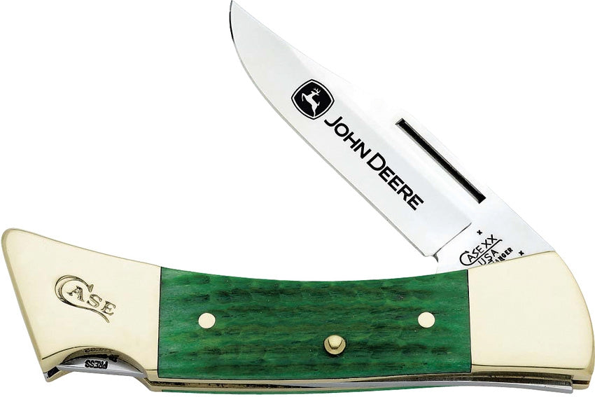 Case Cutlery XX John Deere Blade Green Bone Hammerhead