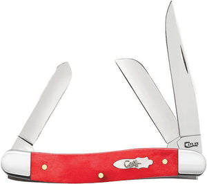 Case Cutlery Stockman Dark Red Bone Folding Pocket Knife 60542