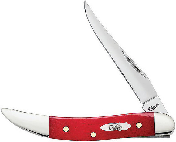 Case Cutlery Toothpick Dark Red Bone Folding Pocket Knife 60545