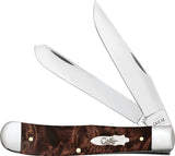 Case Cutlery Trapper Folding Pocket Knife Slip-Joint Maple Wood Stainless 64060