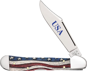 Case XX Cutlery Mini Copperlock Star Spangled Folding Pocket Knife 64141