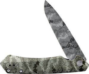 Case Cutlery Kinzua Framelock OD Green Camo Aluminum Folding S35VN Pocket Knife 64635