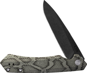 Case Cutlery Kinzua Framelock OD Green Snake Aluminum Folding S35VN Pocket Knife 64636