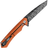 Case Cutlery Kinzua Framelock Orange Aluminum Folding S35VN Pocket Knife 64644