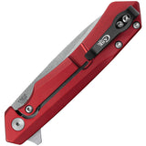 Case Cutlery Kinzua EDC Framelock Red Aluminum Folding S35VN Pocket Knife 64661