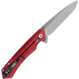 Case Cutlery Kinzua EDC Framelock Red Aluminum Folding S35VN Pocket Knife 64661