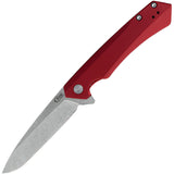 Case Cutlery Kinzua EDC Framelock Red Aluminum Folding S35VN Pocket Knife 64661