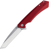 Case Cutlery Kinzua Framelock Red Aluminum Folding S35VN Pocket Knife 64664