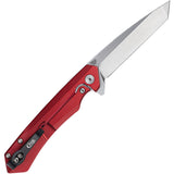 Case Cutlery Kinzua Framelock Red Aluminum Folding S35VN Pocket Knife 64664