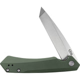 Case Cutlery Kinzua Pocket Knife Framelock OD Green Aluminum Folding S35VN 64671