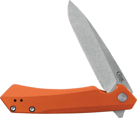 Case Cutlery Kinzua EDC Framelock Orange Aluminum Folding S35VN Knife 64696