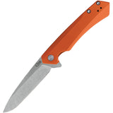 Case Cutlery Kinzua EDC Framelock Orange Aluminum Folding S35VN Knife 64696