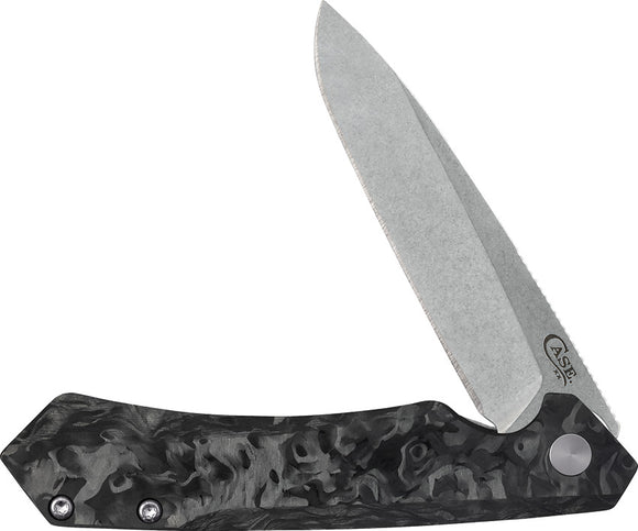 Case Cutlery Kinzua Framelock Carbon Fiber & Aluminum Folding S35VN Knife 64801