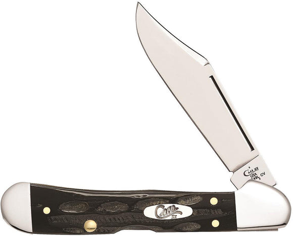 Case Cutlery XX Mini Copperlock Buffalo Horn Handle Folding Blade Knife 65022
