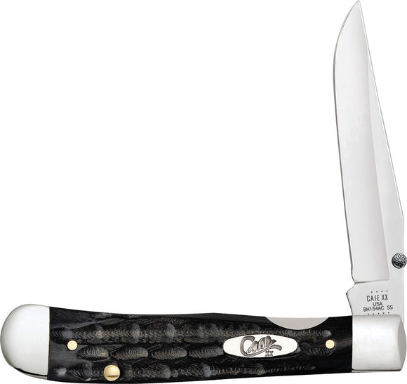 Case Cutlery Kickstart Trapperlock Buffalo Horn Folding Stainless Knife 65023