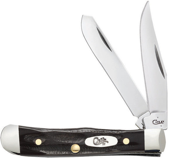 Case Cutlery Tiny Trapper Jigged Buffalo Horn Handle Folding Blade Knife 65226