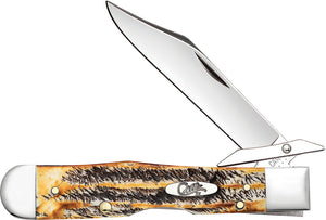 Case Cutlery Cheetah 6.5 Bonestag Folding Clip Point Pocket Knife 65319