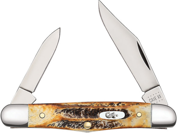 Case Cutlery Half Whittler 6.5 Brown Bonestag Folding Pocket Knife 65320
