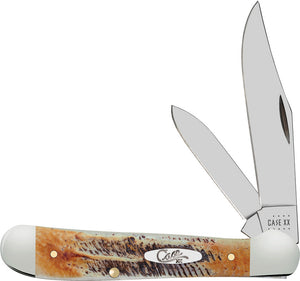 Case Cutlery XX Pocket Knife Copperhead Bonestag Folding Stainless Blades 65323