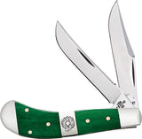 Case Cutlery XX Christmas Wreath Green Saddlehorn Folding Pocket Knife 65585